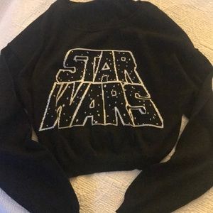 Cute crop sweater! Star Wars fans!